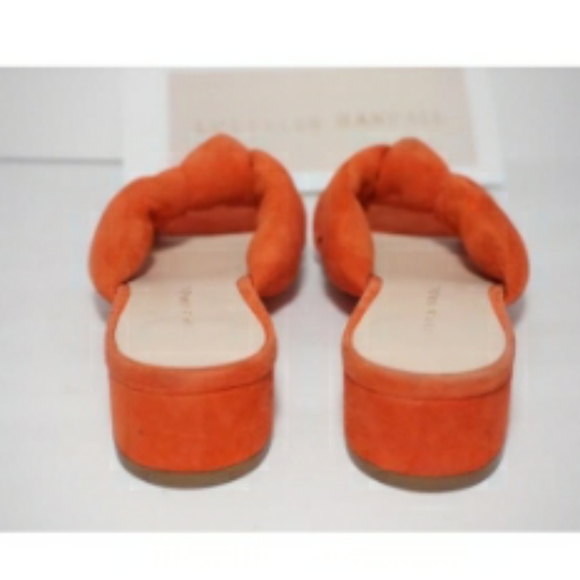 LOEFFLER RANDALL ELSIE ORANGE KNOTTED SLIDES SHOES - Picture 4 of 7